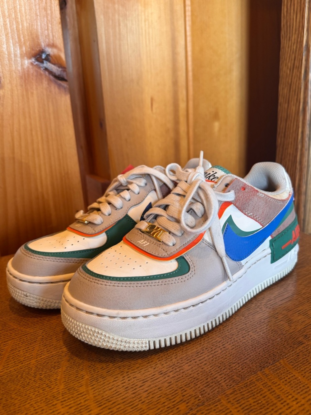 Nike Air Force 1s multicolored size 7.5